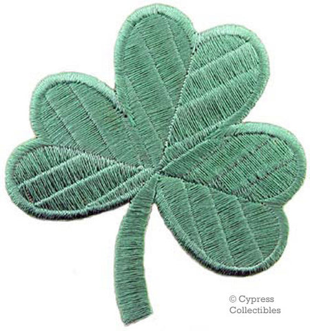 EMBROIDERED CLOVER SHAMROCK PATCH