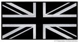 LARGE SIZE - BLACK UK FLAG UNION JACK PATCH